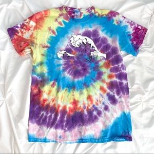 Tie Dye Beach Wave Tee Shirt